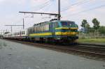 NMBS 2739 calls at Antwerpen Noorderdokken with a Peak Hour Train on 29 August 2013.