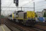 Short loco train with NMBS 7743 at Antwerpen-Berchem on 22 May 2014.