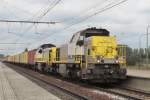 NMBS 7819 hauls a container train through Antwerpen-Luchtbal on 18 June 2014.