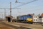 ERS 6611 passes through Antwerpen-Dam on 13 March 2011.