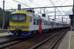 NMBS 914 calls at Antwerpen-Berchem on 3 September 2015.