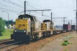 SNCB 7777 hauls a container train through Antwerpen-Luchtbal on 23 May 2011.