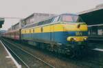 On 10 september 1999 NMBS 5510 stands at Lige-Guillemins.