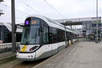 De Lijn 7450 CAF Urbos 100 bi-directional build in 2024.
Line 1 Zuid.
Location: end station P+R Luchtbal.
This is one of 2 big P+R stations in Antwerp situated North of the city close to the motorway to The Netherlands. The other one is P+R Linkeroever situated West of the city.
P+R Luchtbal has 2 platforms for trams, served by lines 1 and 6 and 2 platforms for buses served by a total of 12 bus lines.
The Parking building has 8 Levels and space for 1700 cars. There is also a 3 level bike parking.
04-02-2025