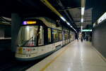 De Lijn 7326 Bombardier Flexity 2 build in 2016.
Line 5 P+R Linkeroever.
Location: metro station Van Eeden level-2 platform to Blancefloerlaan.
08-02-2025