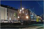 La DER de lasaison / The end of the 2024 season of the Blonay-Chamby Bahn - The end of the end: Thanks to the time change, the very last train of the season runs in the blue hour. The Bernina Bahn Rhb Ge 4/4 81 de Blonay Chamby bahn brought the last  ...