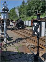 The HG 3/4 N° 3 of the Blonay-Chamby Railway has arrived in Chaulin with its steam train. 

July 28, 2024