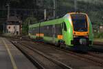 Regiojet 954 006 quits Decin hl.n. on 27 May 2025.