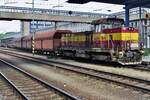 CD 731 044 passes through Ostrava hl.n. with a local train from the steel works of Trinec on 28 May 2015.