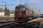 From public space KDS 781 592 hauling an extra train out of Benesov u Prahy could be photographed on 28 September 2025.