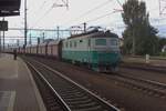 CD 123 011 hauls a coal train through Praha-Liben on 17 September 2017.