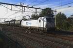 On 26 October 2022 CD Cargo hauls a tank train out of Nijmegen, this being one of the first workings for CD Cargo Vectrons in the Netherlands.