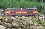 CD 372 013 (Class 372 is the original 120 km/h version of the modified 160 km/h Class 371) at bad Schandau with one of the irregular BLG automotive trains, 12 May 2012.