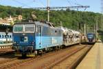 CD 372 007 hauls a BLG-train through Decin hl.n. on 22 May 2015.