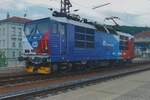 Riding flag 371 201 calls at Decin hl.n.