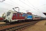 CD 380 013 quits Pardubice with a Budapest bound EuroCity on 14 September 2018.