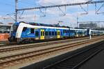 Arriva Vlaky 650 014 stands sidelined at Plzen hl.n.