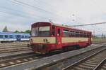 DLB has a shortage of DMUs and rents CD 810 009 for the first train from Luzna u Rakovnika to Chomutov and the rail car stands at Chomutov on 12 May 2024.