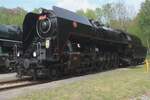 Slechticna (Countess) 475 111 stands at the CD railway museum in Luzna u Rakovnika on 10 May 2024.