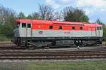 CD Bardotka 749 250 stands in the railway museum at Luzna u Rakovnika on 11 May 2024.