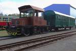 The wood appearance is fake on the steel shunter 799 019 standing in the railway museum of Luzna u Rakovnika on 11 May 2024.