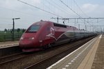 Thalys 4345 speeds through Lage Zwaluwe on 22 July 2016.