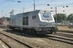 Akiem 75109 runs light through Thionville on 8 June 2015.