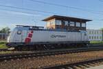 CapTrain/Akiem 186 353 runs round at Rzepin on 6 May 2024.