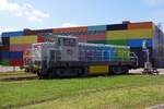 Test engine for battery powered diesel locomotives 63413 finds herself back in the Cité du Train in Mulhouse on 30 May 2019.