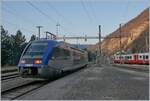 The SNCF X 73657 is waiting his departur to Frasen in Vallorbe.