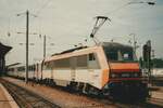 TER200 with 26153 is about to leave Strasbourg to Basel on 27 July 2000.