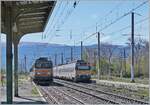 In the relatively large station of La Tour-de-Carole-Enveitg with three gauges (broad gauge, standard gauge and narrow gauge) and very little traffic, the RENFE ETB 7 447 065-4 and another regional train leave for Barcelona. The SNCF BB 7293 with the parked night express train to Paris is on the siding. 

April 19, 2024