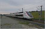 The fastest train in the world, the TGV world record 4402, reaches Belfort-Montbéliard station as TGV Lyria.