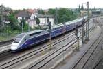 TGV 4720 passes Neustadt (Weinstrasse) on 31 May 2014.