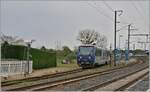 View from the road crossing of the Gièvres train station, where the Blanc-Argent shammal gauge line intersects with the standard gauge.
