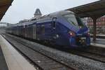 SNCF BiBi 85549 expresses the cooperation between France and Germany concerning cross-border public transport at Sarreguemines on 2 January 2025.