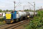 Alpha TRains 1505, in service with LOCON, is about to cross the Dutch-German border at Venlo, 29 August 2014.