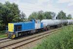 Alpha Trains 1505 hauls a tank train through Venlo on 29 August 2014.