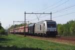 RheinCargo (ex-HGK) DE 804 hauls a diverted coal train through Alverna on 20 March 2019.