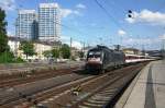 MRCE U2-072 with EC 6 leaves Mainz Hbf on 2 July 2013.