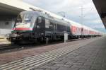 U2-009 with EN 436 to Kobnhavn stands at badel badischer Bahnhof on 29 June 2013.

