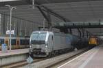 On 4 January 2025, RTBC's 193 179 hauls a tank train through Rotterdam Centraal toward Venlo using a diversion because the two more direct routes between Kijfhoek and the Dutch-German borders were out