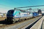 RTB 193 485 'Zugspitze' stands in Amersfoort on 2 March 2025 with the first of two PCC intermodal trains to pass through the station within 30 minutrs -breaks included.