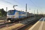 On 9 September 2015 BoxXpress 193 843 leaves Celle. 