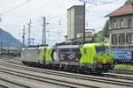 TX Log 193 556 runs round at Kufstein on 18 May 2018. 