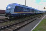 ALEX 223 081 is seen at Schwandorf on 20 September 2024 -sadly a bit againgst teh sun light. 