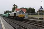 EuroCargoRail 247 026 takes a break in Tüssling with her coal train on 13 September 2024.