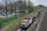 NbE 203 160 shunts at Tilburg-Universiteit on 12 November 2015.