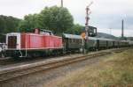 Scanned picture of DB 212 007 with ex-DRG stock shunting at Bochum-Dahlhausen on 17 July 1998.