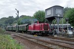 Extra train with 212 007 leaves Bochum Dahlhausen on 17 September 2016.